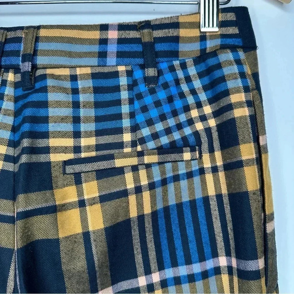 Urban Outfitters Claire Plaid Trouser Crop Pants Size 6 - Picture 8 of 11